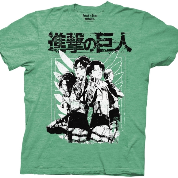 Ripple Junction Tops - ⚔️Attack on titan scout group tee